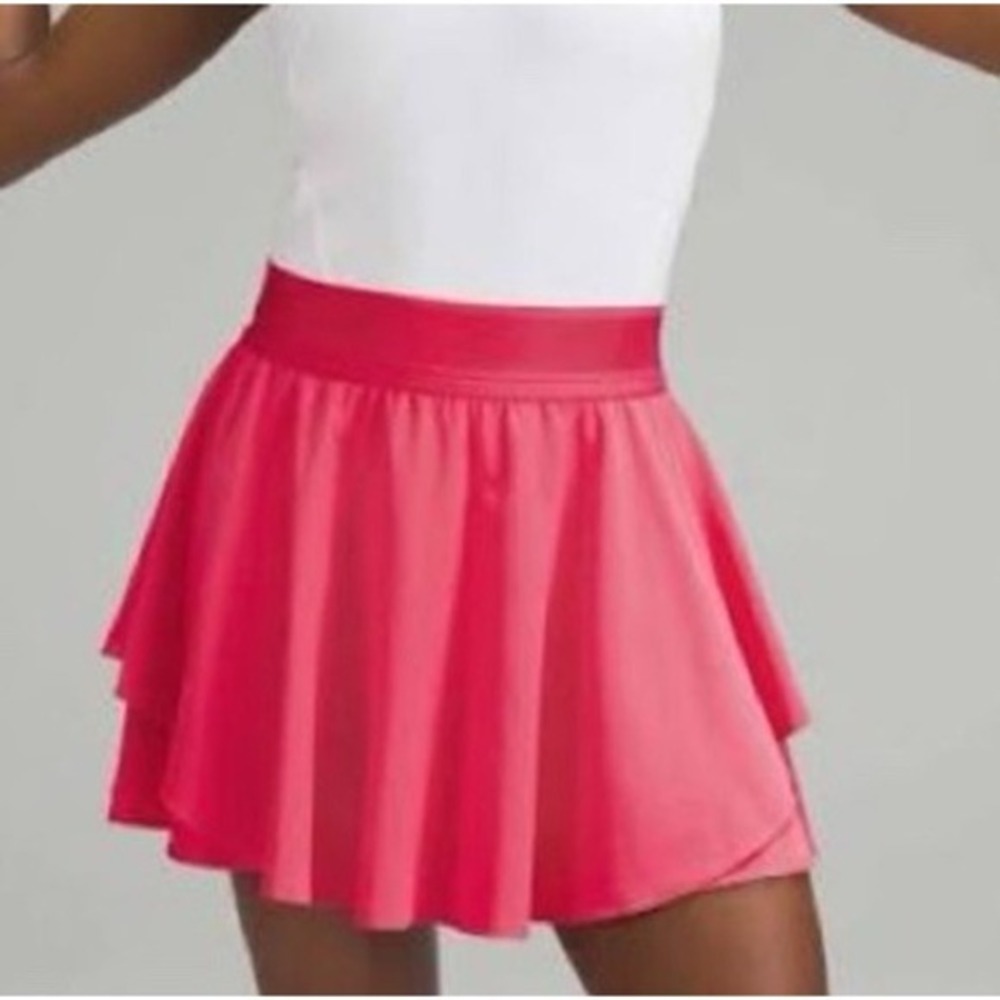 Lululemon Court‎ Rival High-Rise Skirt Lip Gloss Pink Size 2